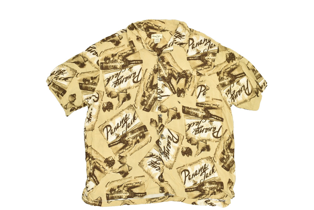 Panama Jack Men's Big & Tall Size XXL Button Down Shirt Hawaiian Rayon